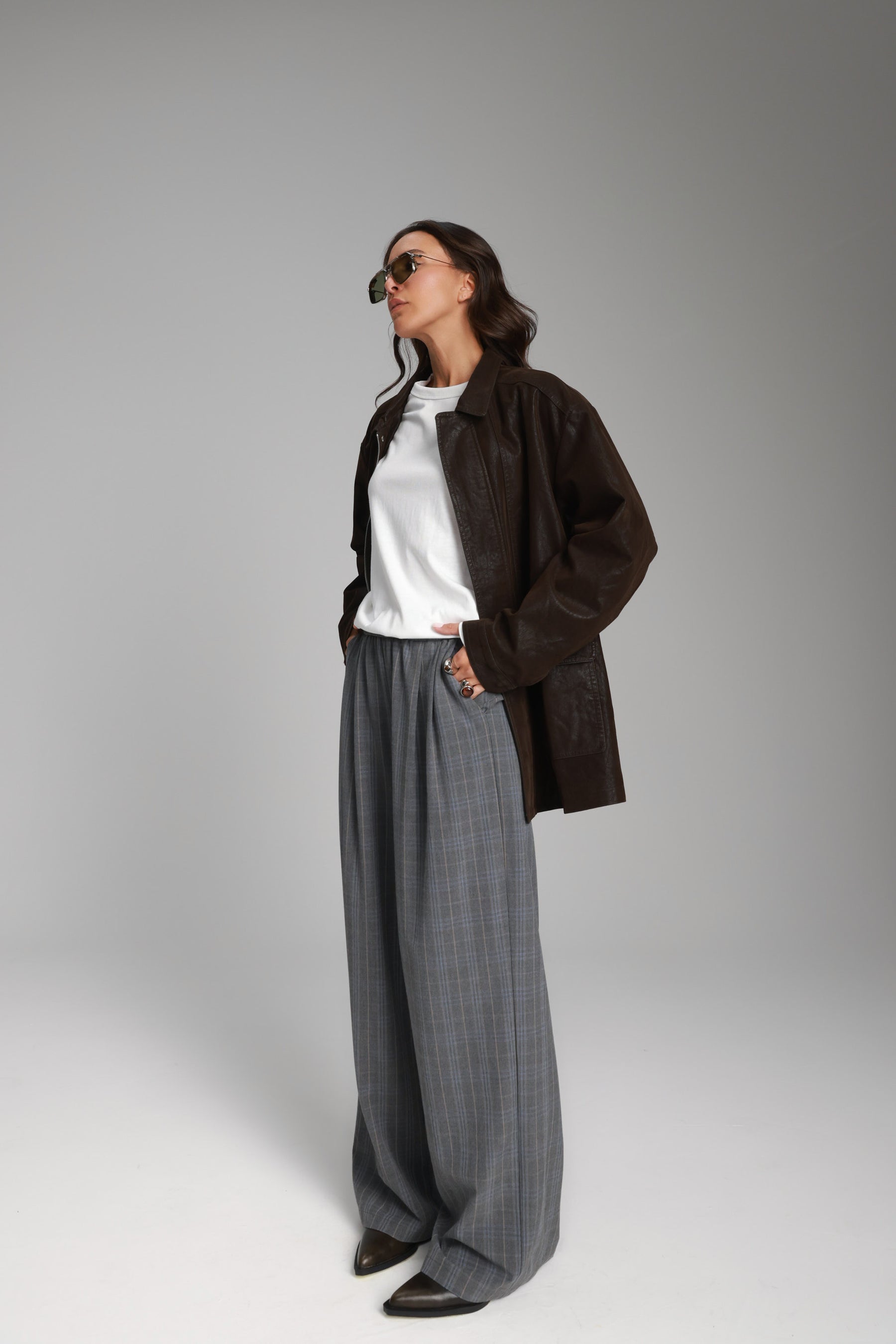 מכנסי ביאטריס אפורים