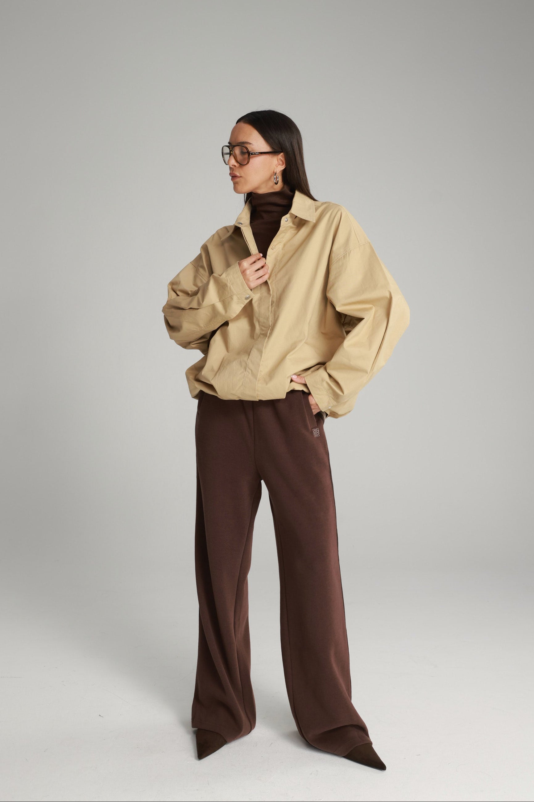 חולצת ארי מכופתרת חאקי