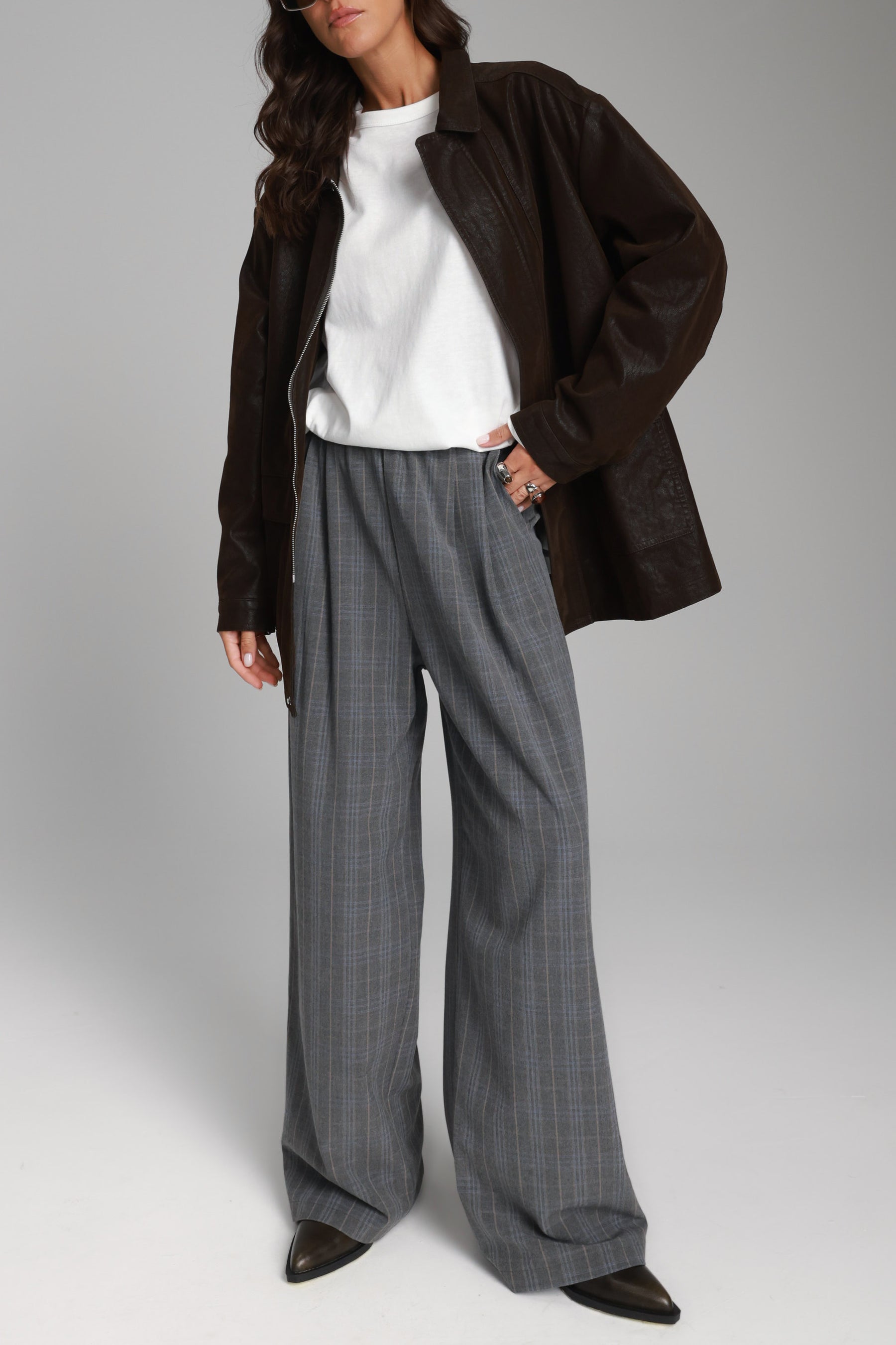 מכנסי ביאטריס אפורים