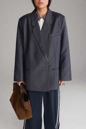 בלייזר פולינה אפור כהה