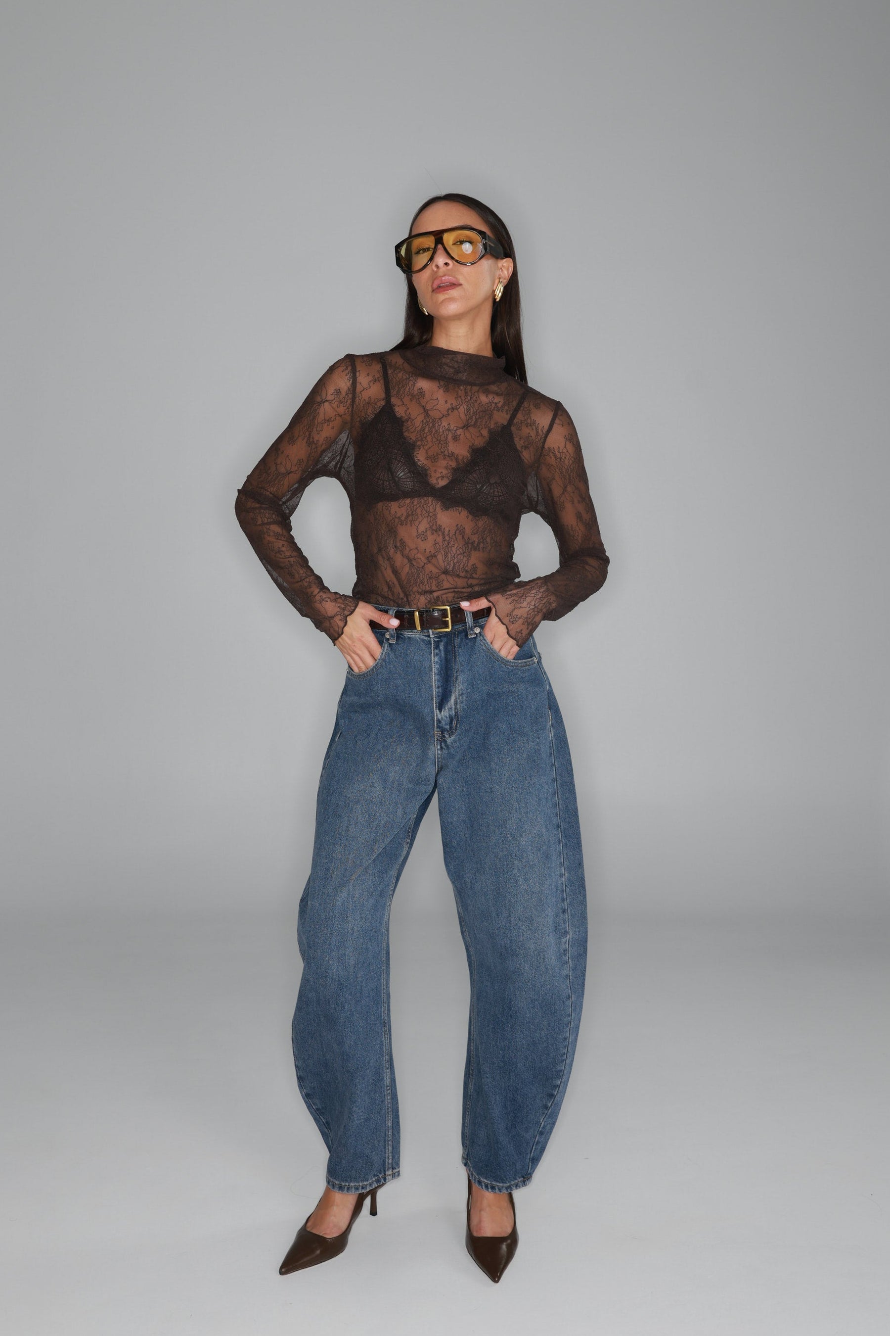 חולצת מייזי חומה