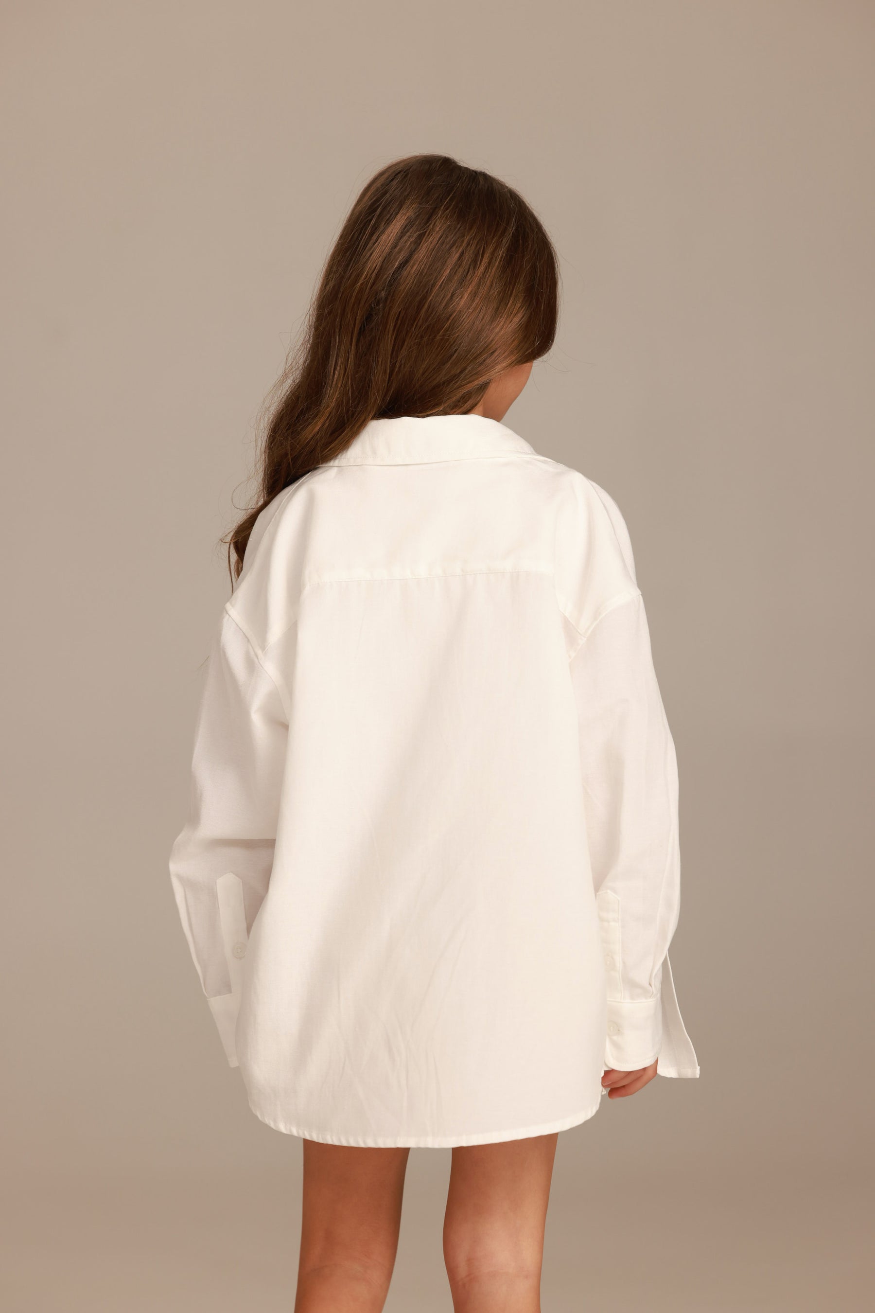 חולצת סיידי מכופתרת לבנה