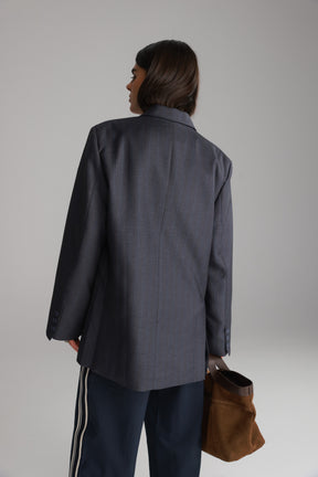 בלייזר פולינה אפור כהה