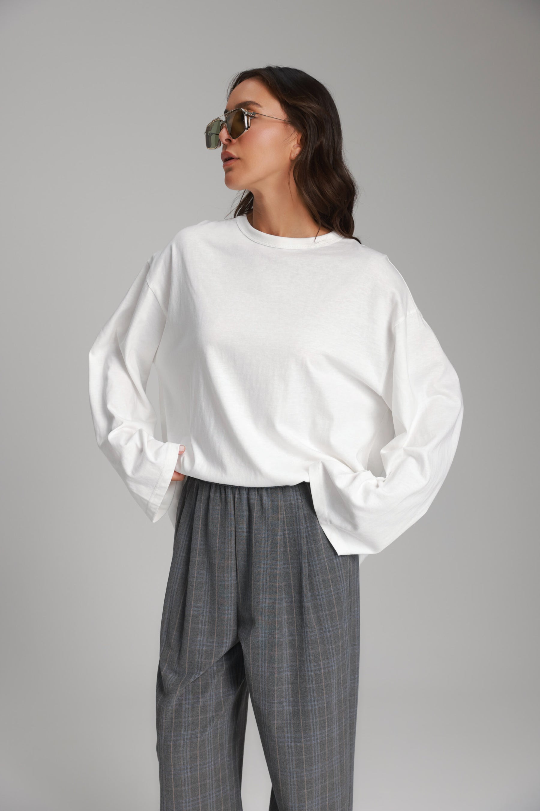 חולצת נדיה לבנה