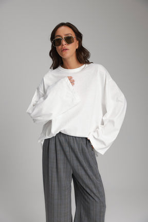 חולצת נדיה לבנה