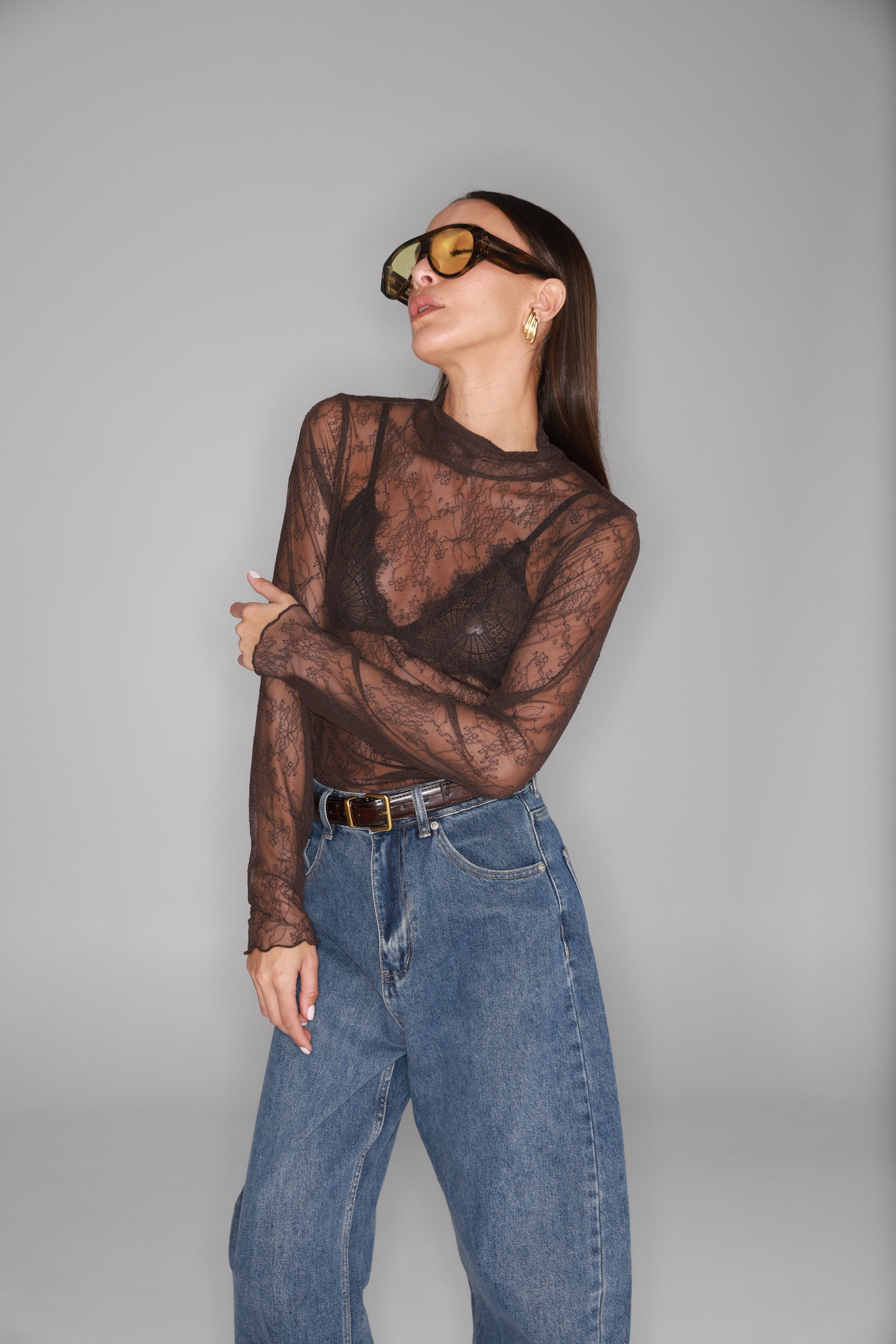 חולצת מייזי חומה