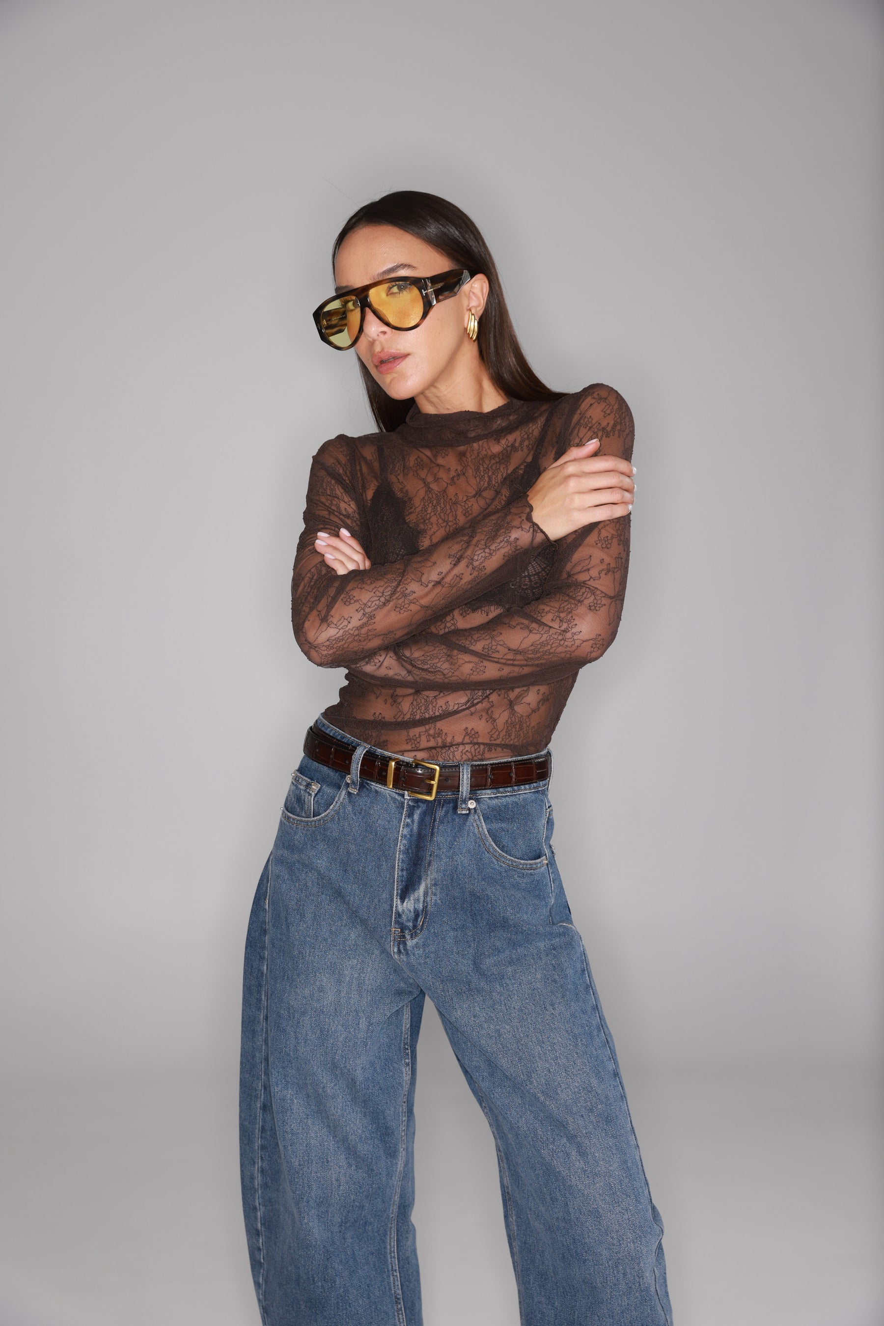 חולצת מייזי חומה