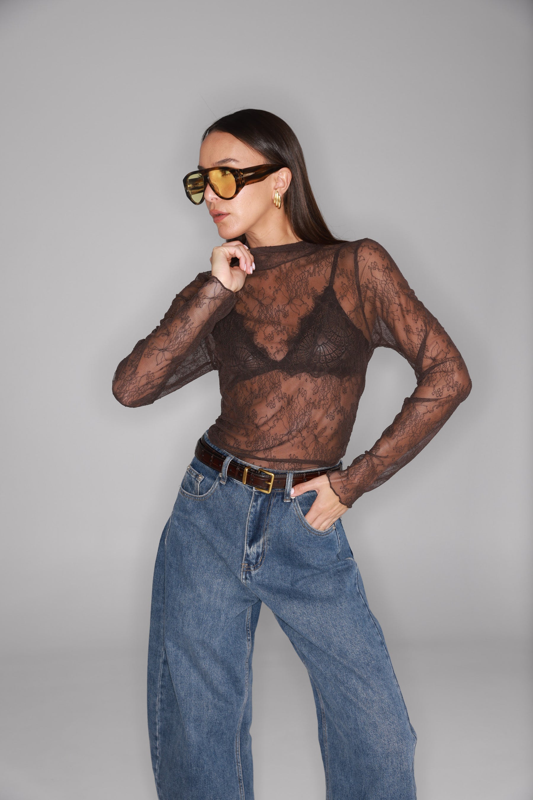 חולצת מייזי חומה