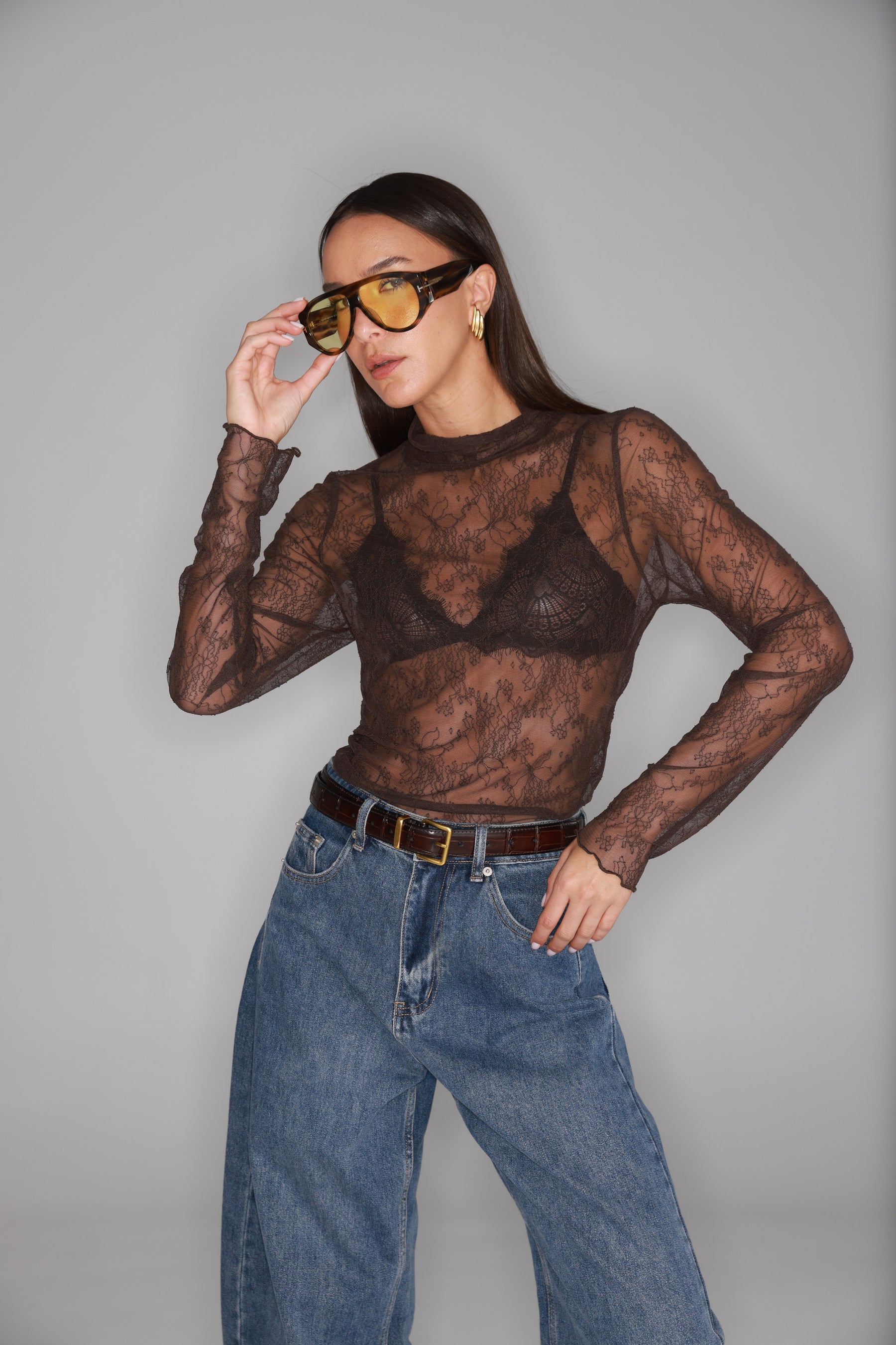 חולצת מייזי חומה