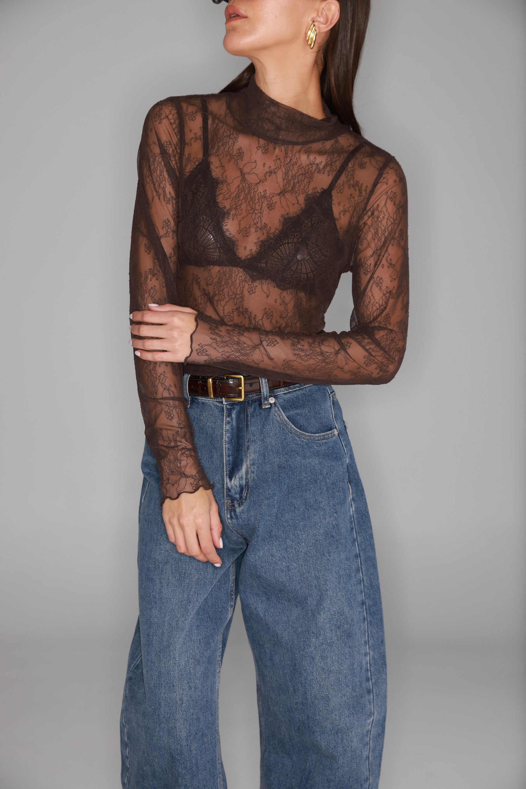 חולצת מייזי חומה