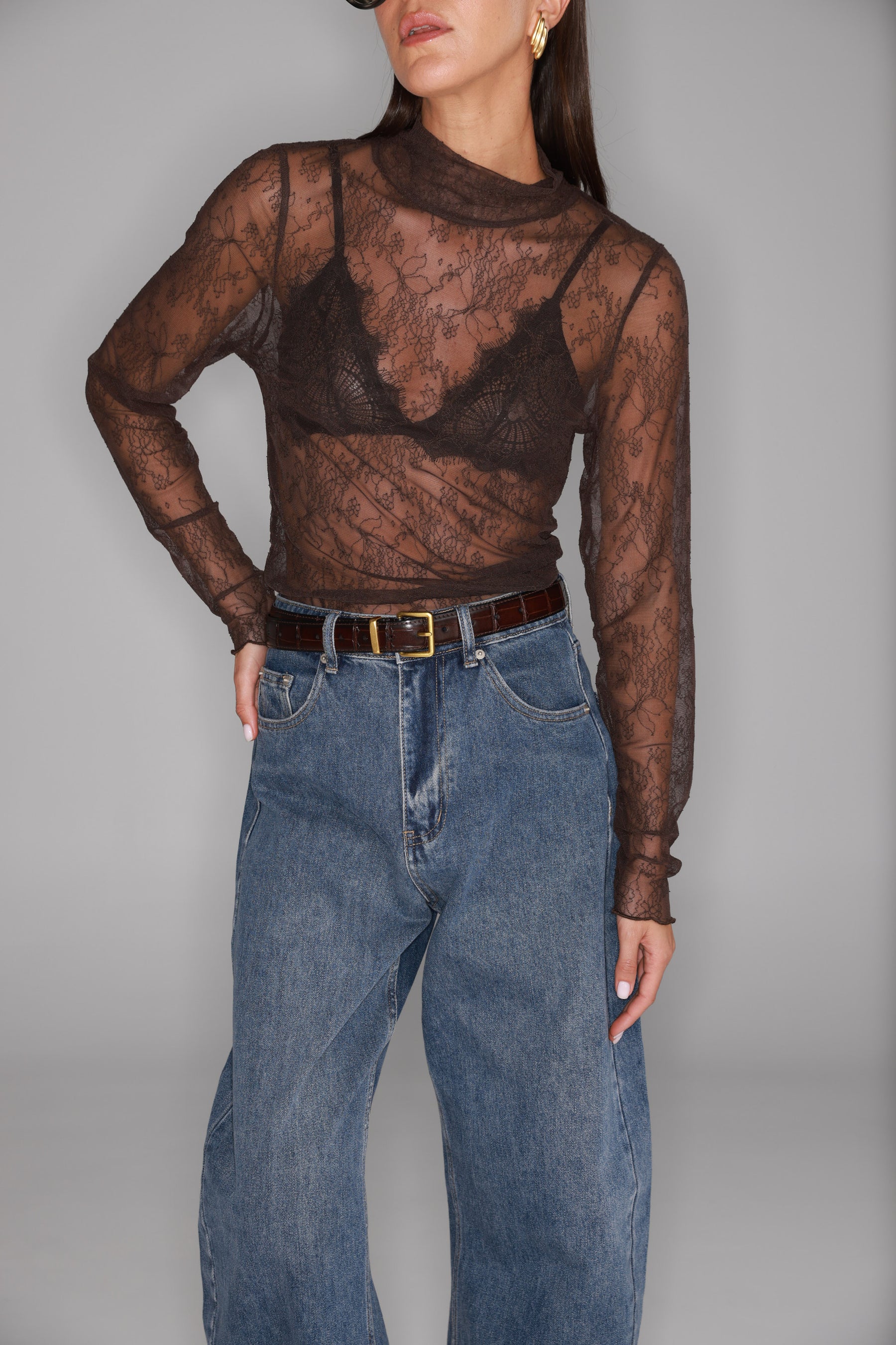 חולצת מייזי חומה