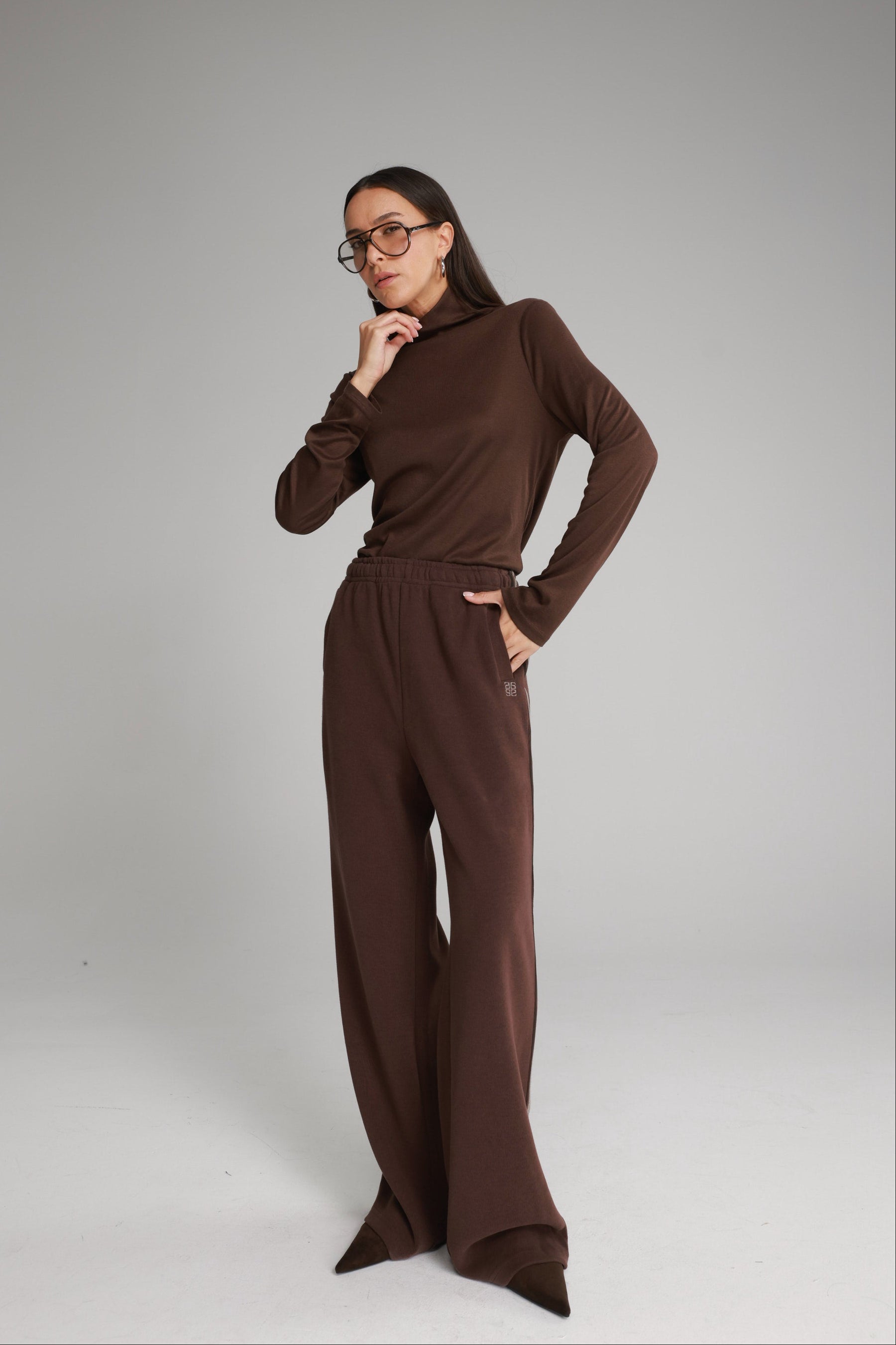 מכנסי ג'ולי חומים