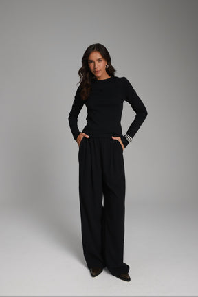 מכנסי קתרין שחורים