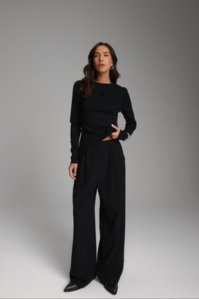 מכנסי קתרין שחורים