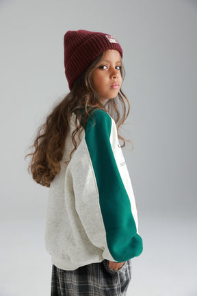 סוויטשירט קיארה אפור/ירוק