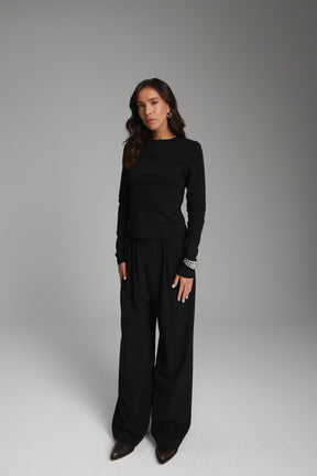 מכנסי קתרין שחורים