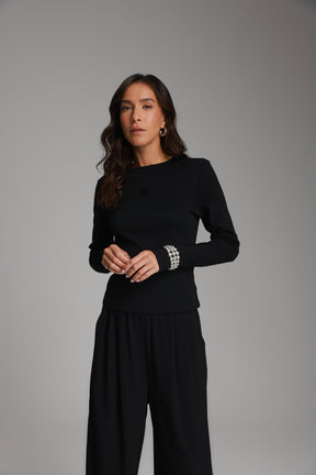 חולצת אולינה שחורה