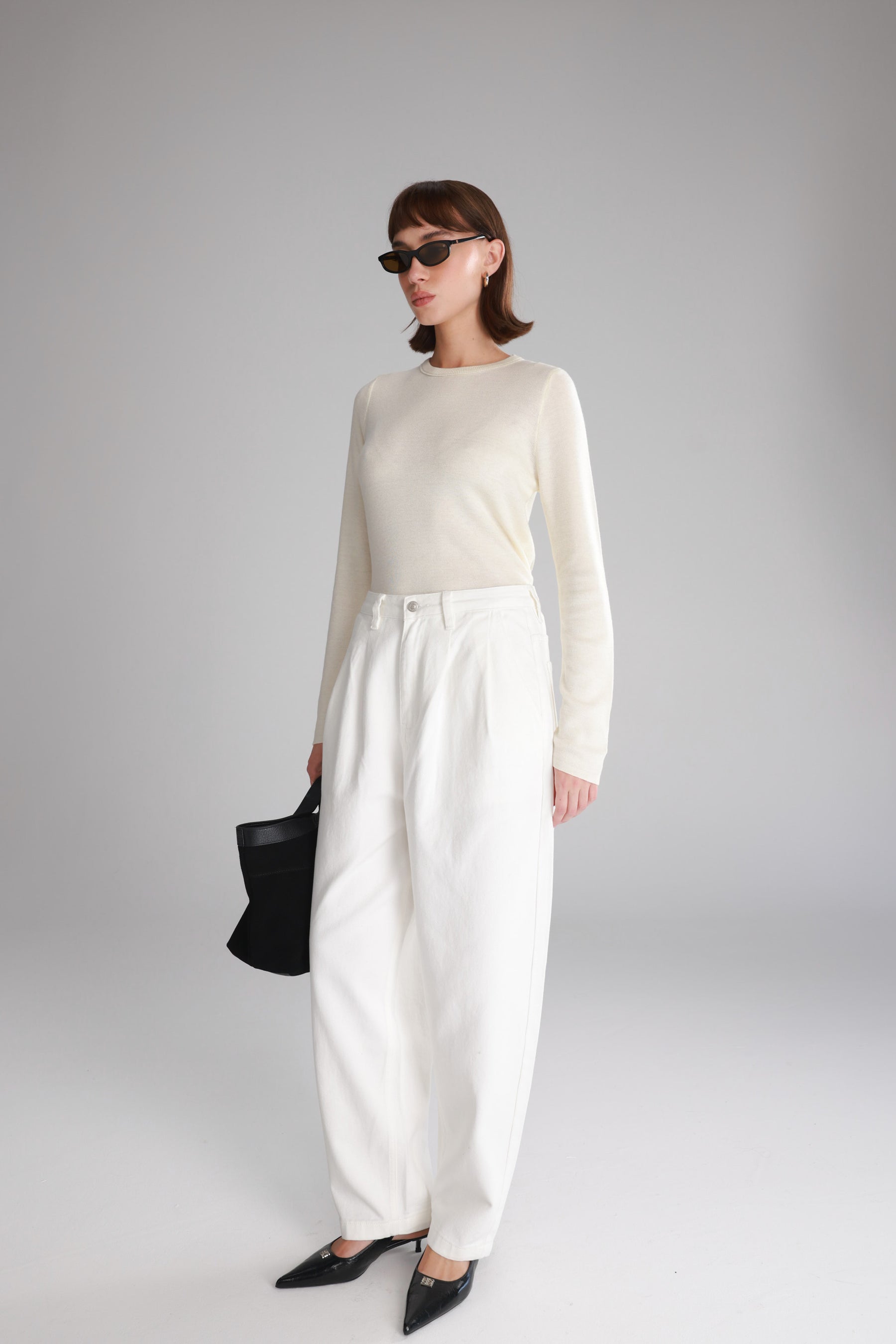 ג'ינס אלכס לבן