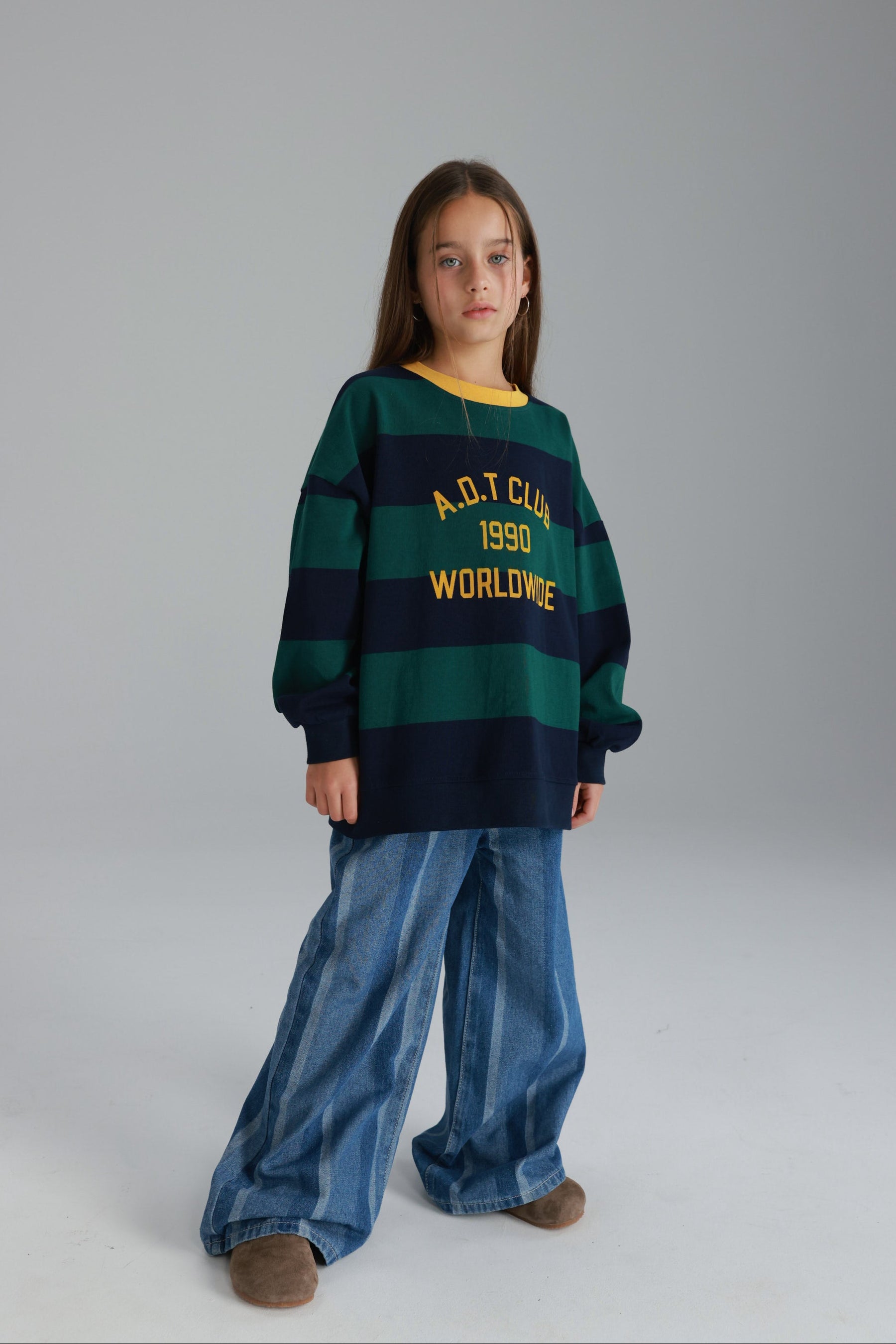 חולצת קאי נייבי/ירוק