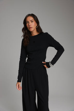 חולצת אולינה שחורה