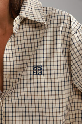 חולצת קולינה בז'/נייבי