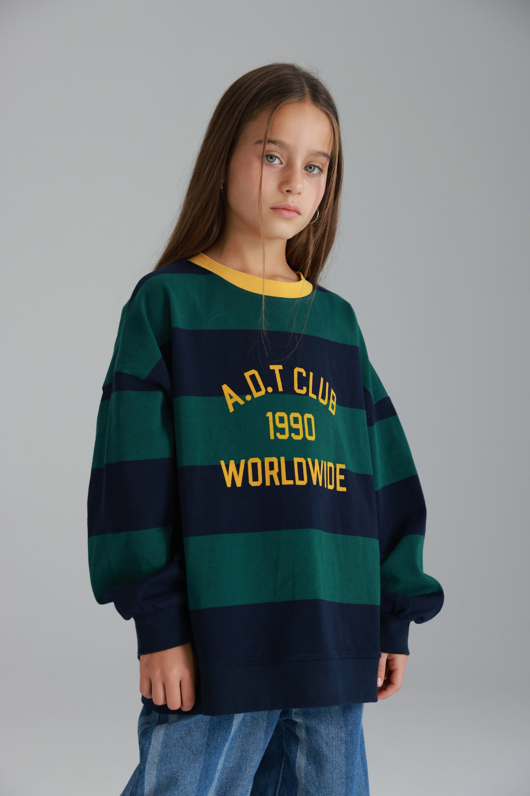 חולצת קאי נייבי/ירוק