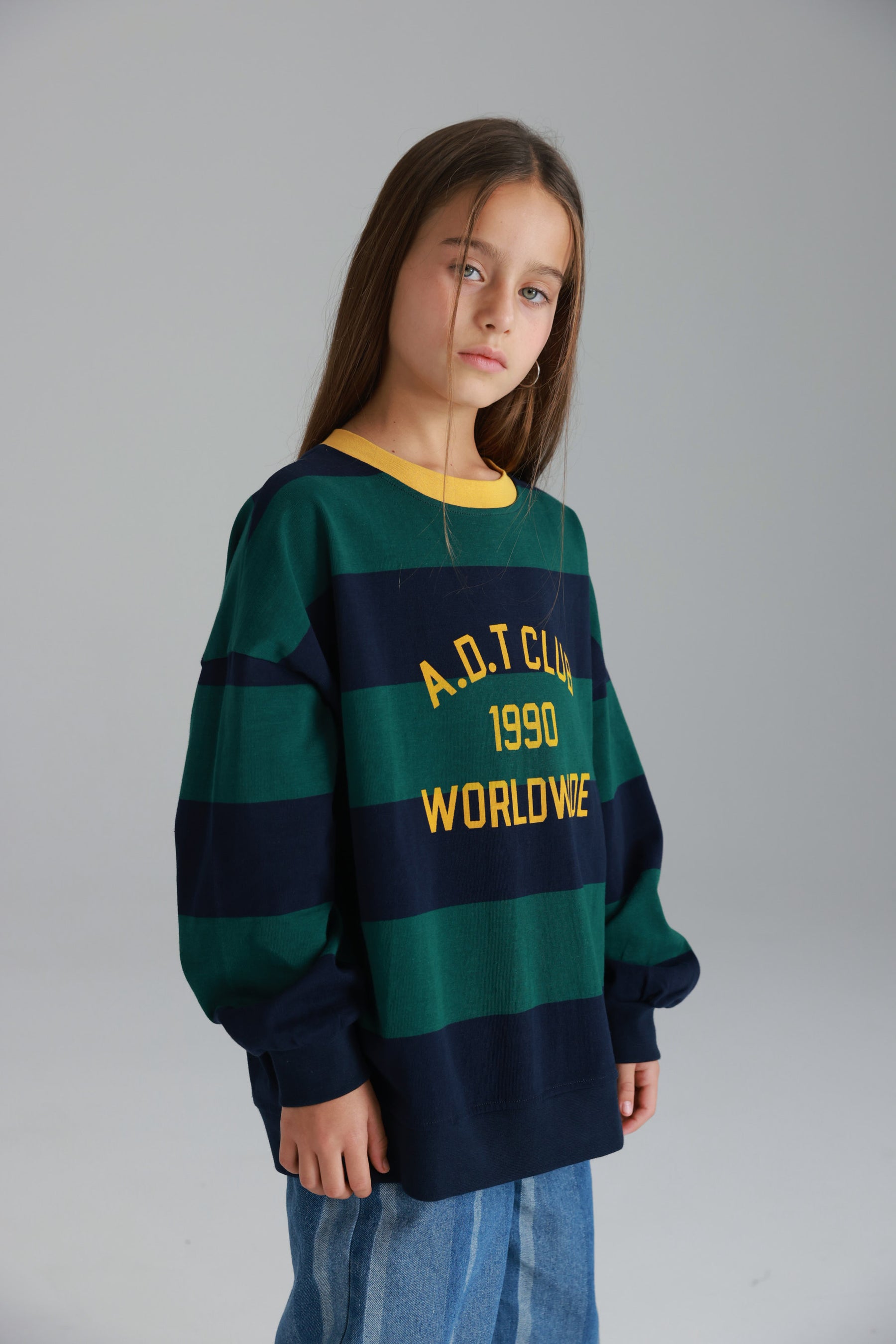 חולצת קאי נייבי/ירוק