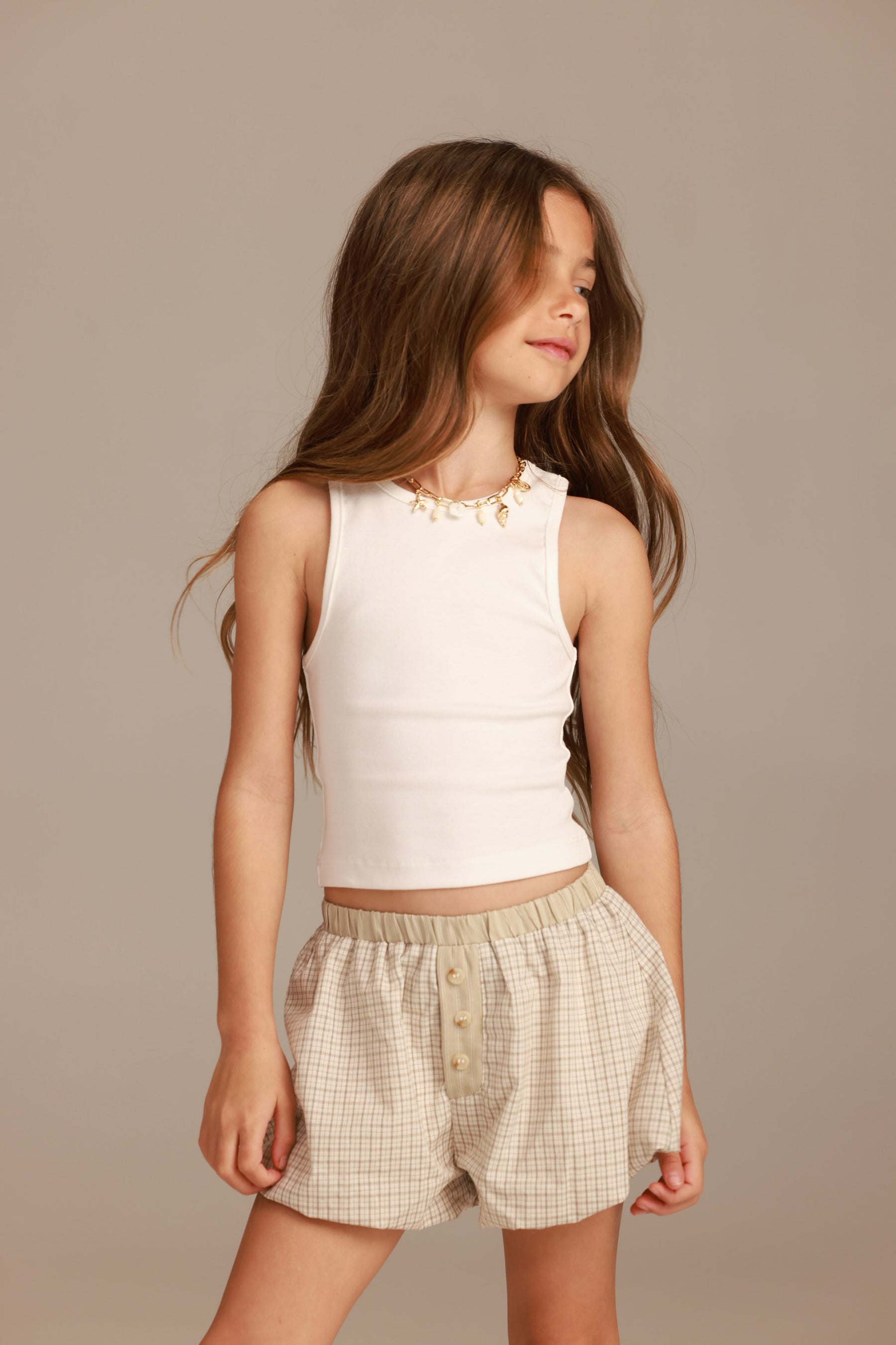 גופיית אנאלי לבנה