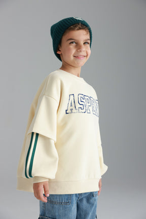 סוויטשירט אנני שמנת