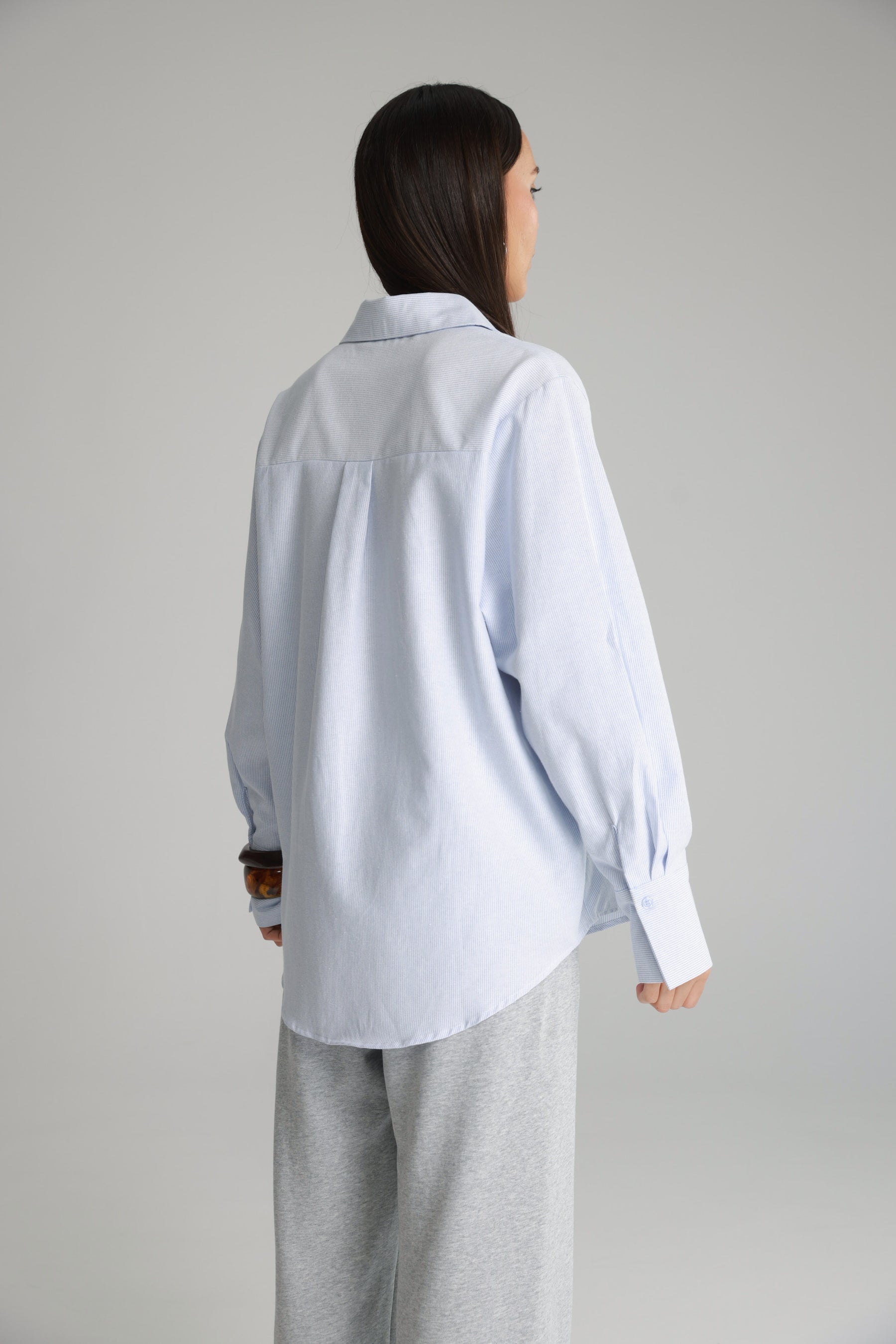 חולצת קיילי מכופתרת תכלת