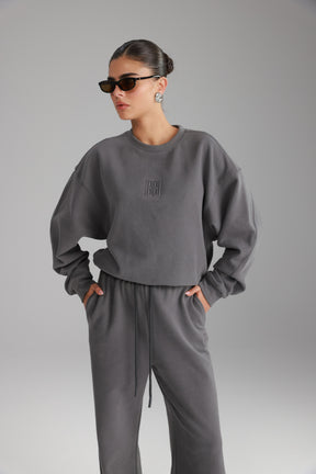 חליפת אדיסון אפור כהה