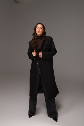 מעיל מורנה שחור