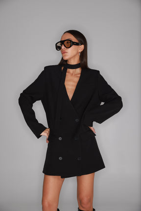 שמלת בלייזר ויקטוריה שחורה