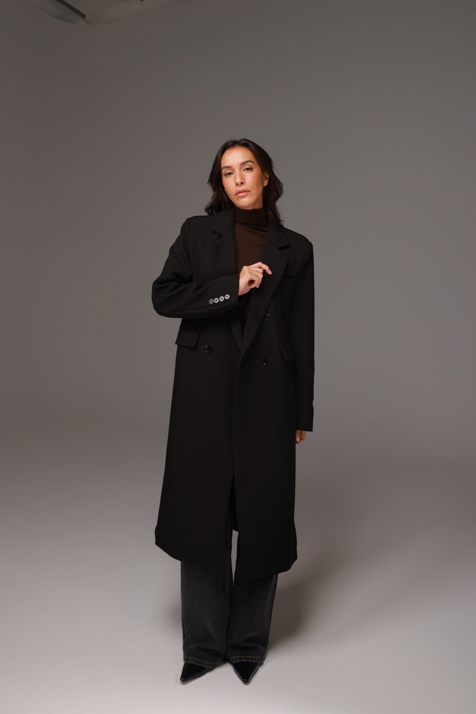 מעיל מורנה שחור