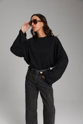 חולצת נדיה שחורה