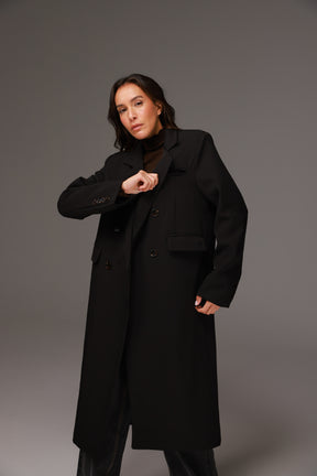 מעיל מורנה שחור