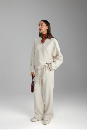 חליפת אדיסון שמנת