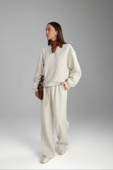 חליפת אדיסון שמנת