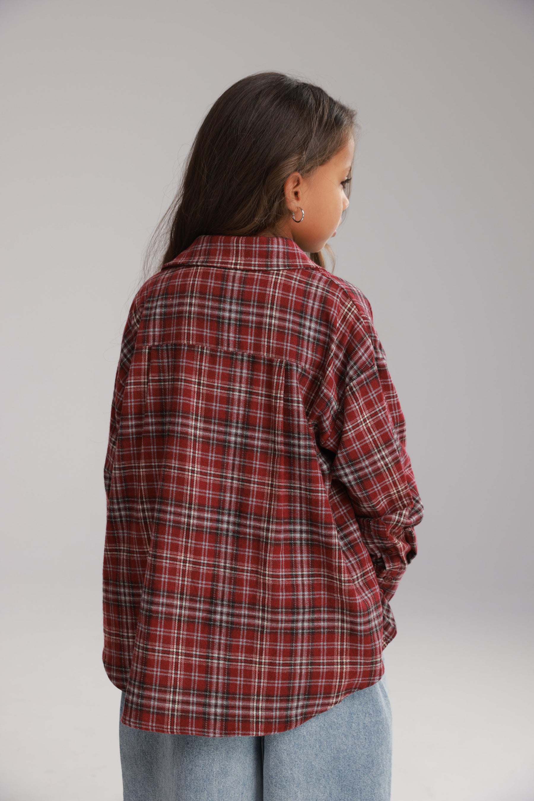 חולצת איב מכופתרת בורדו