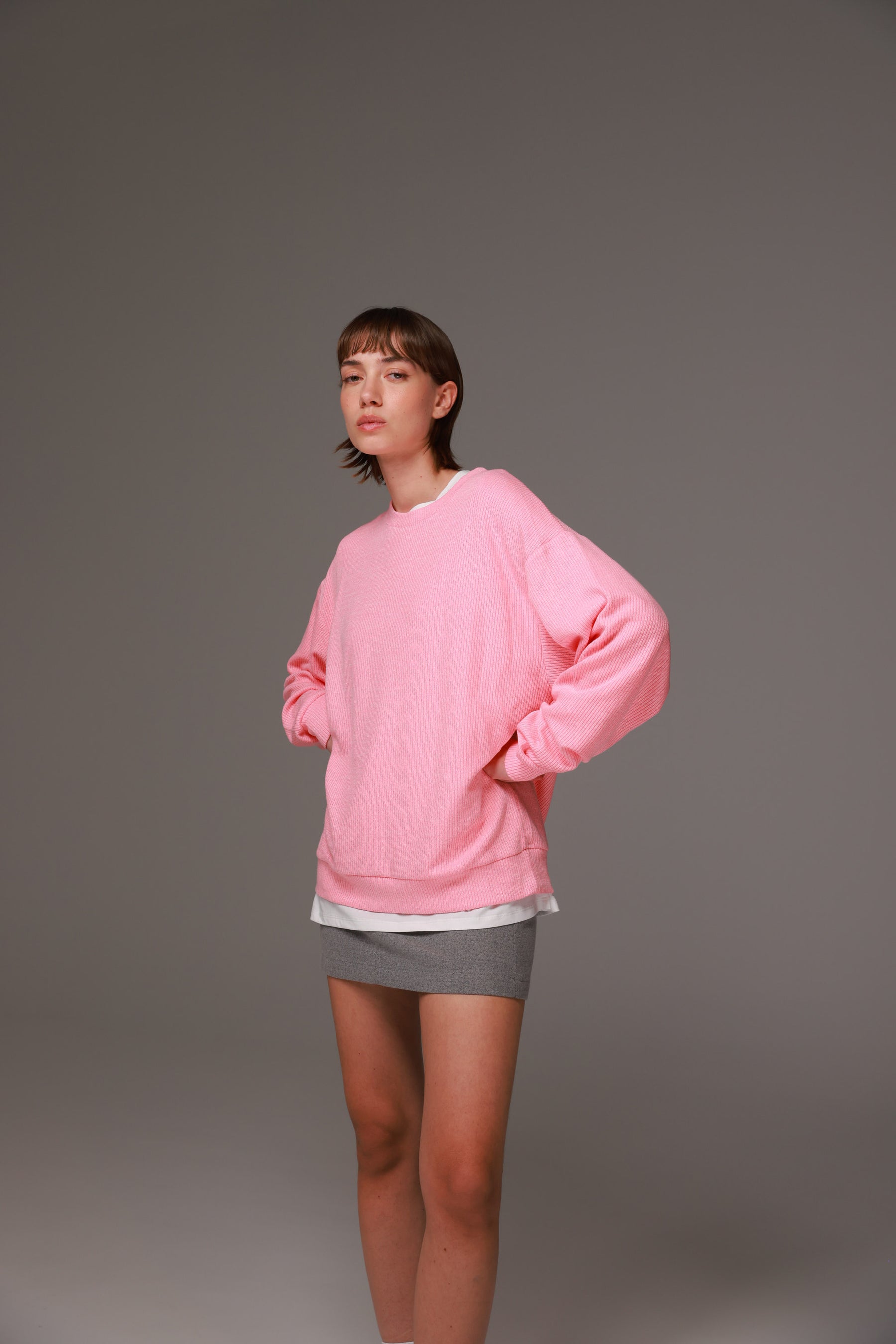 חולצת סריג אמילי ורודה