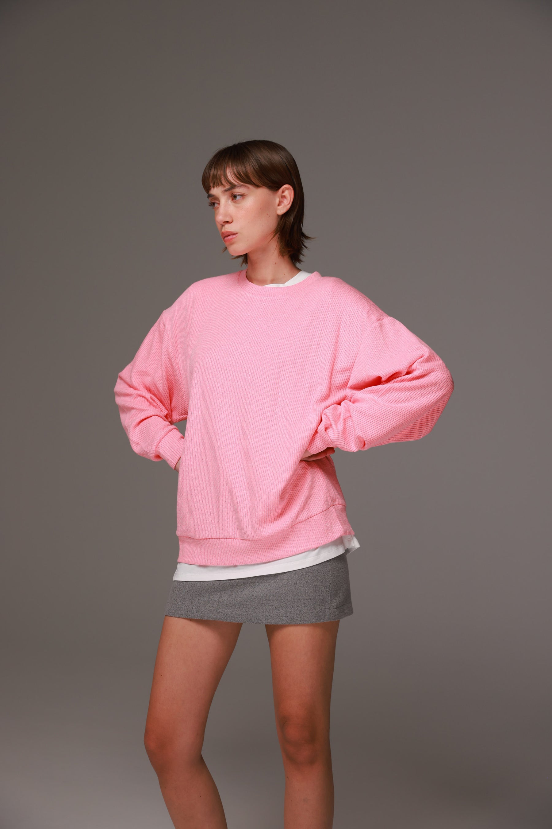 חולצת סריג אמילי ורודה