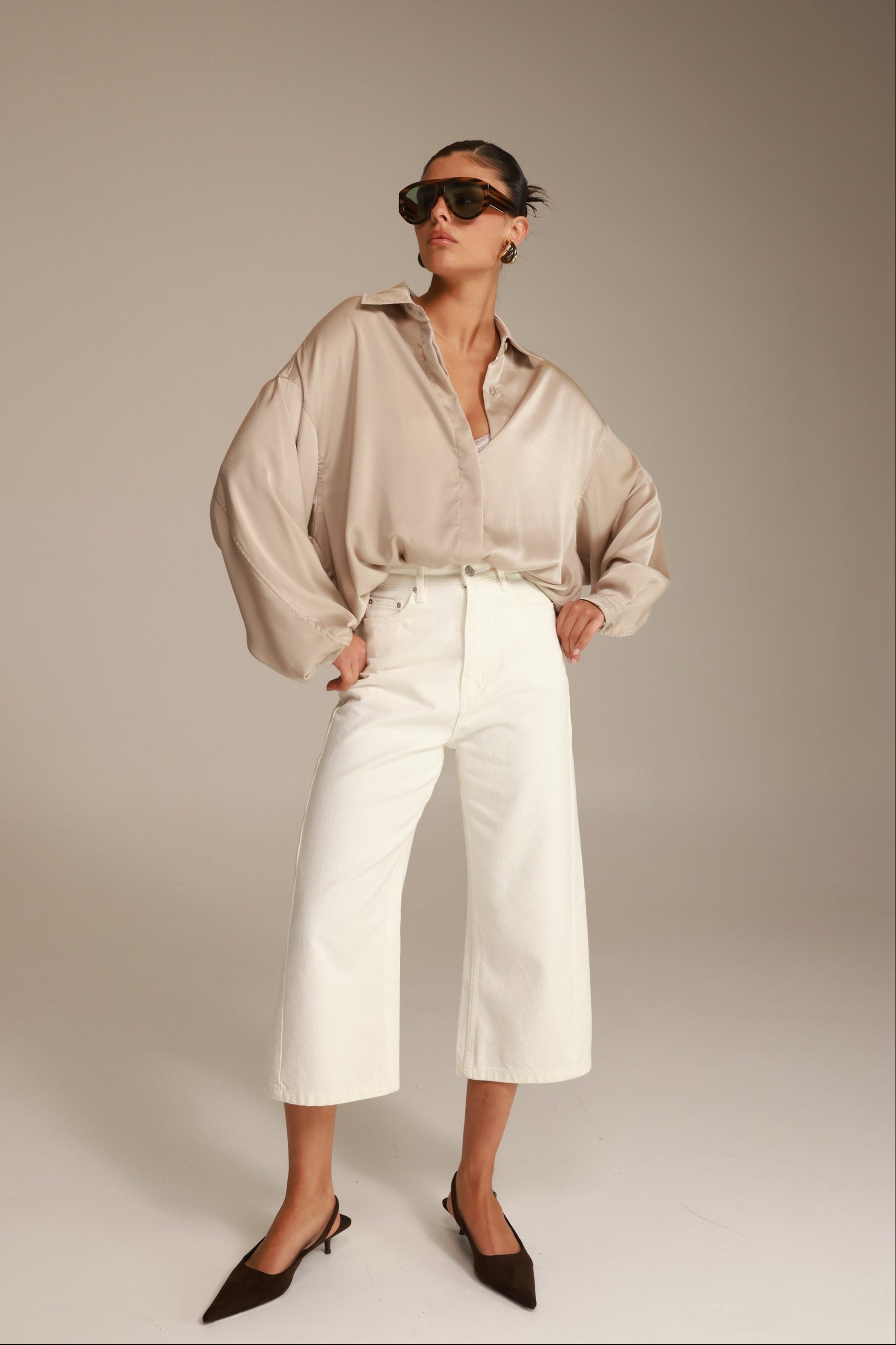 ג'ינס לומי לבן