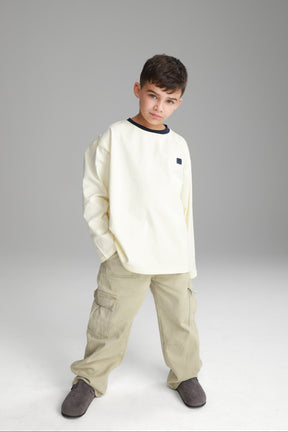 חולצת פייל שמנת