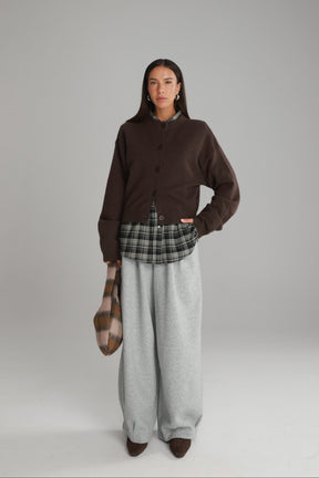 חולצת ריינה מכופתרת שחורה