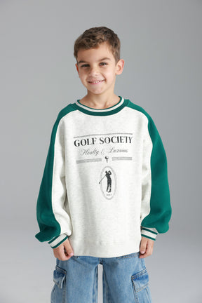 סוויטשירט קיארה אפור/ירוק