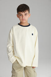 חולצת פייל שמנת