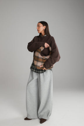 תיק איזבל משבצות חום