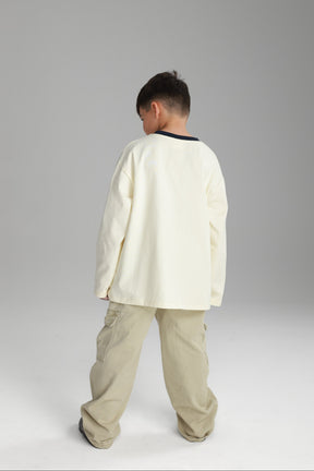 חולצת פייל שמנת