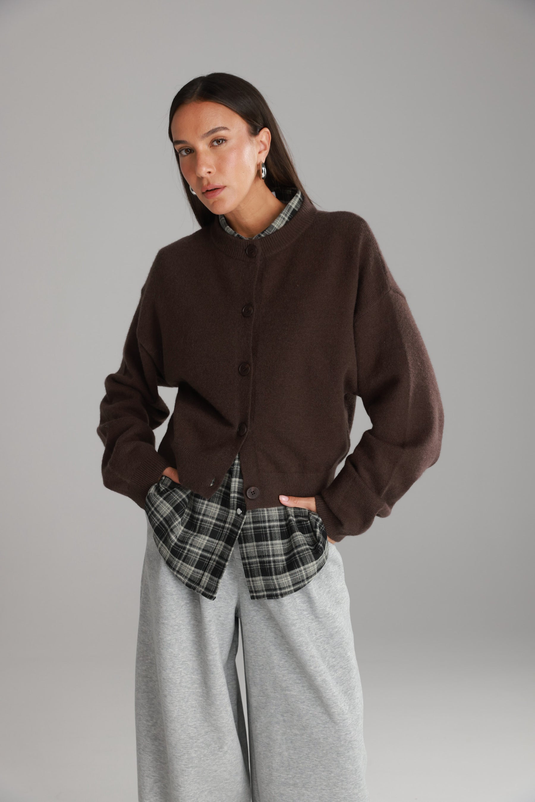 סוודר מלודי חום