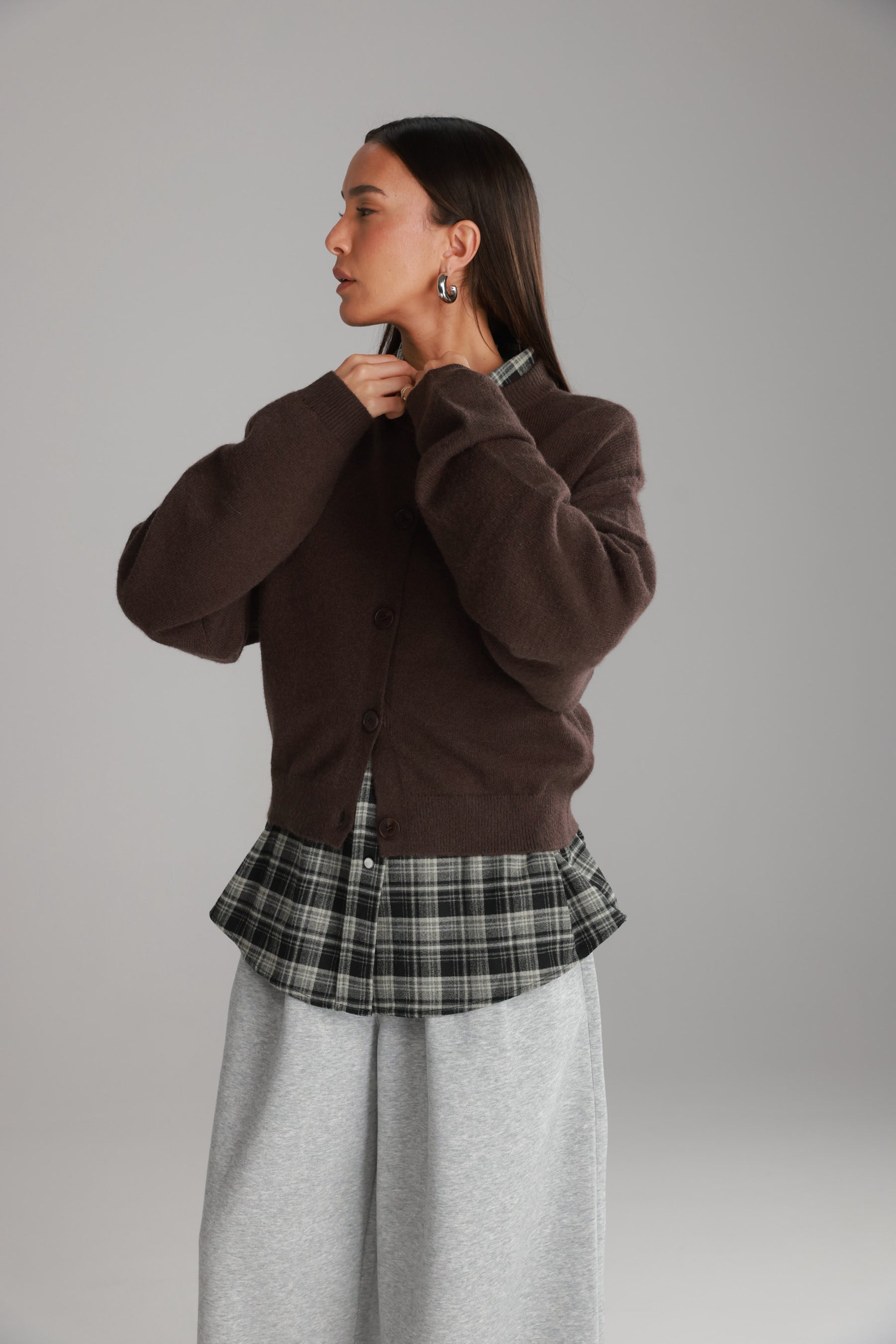 סוודר מלודי חום